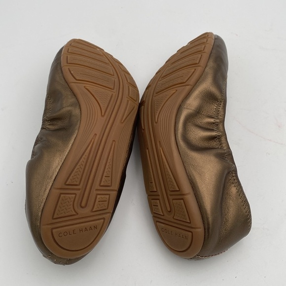 Cole haan Elegant Brown Ballet Flats women 7B slip on office casual vacation Y2K - Picture 9 of 11